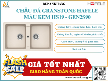 CHẬU ĐÁ GRANSTONE HAFELE MÀU KEM HS19 - GEN2S90 570.36.400